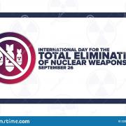 Journee internationale pour l elimination totale des armes nucleaires septembre concept vacances modele arr